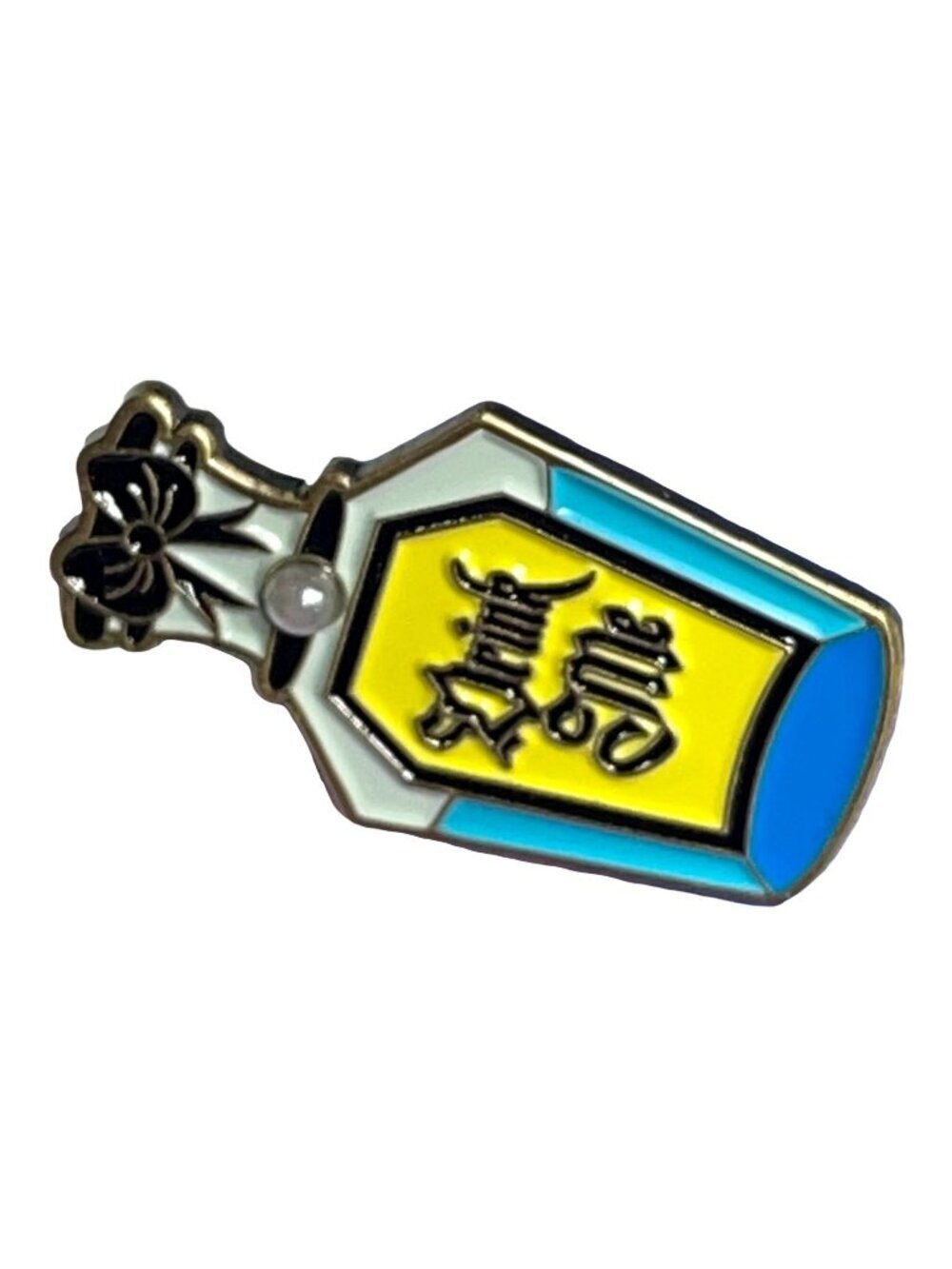 Alice Wonderland Lapel Pin Drink Bottle Pearl Brooch Badge Accessories Gift Pin